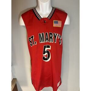 Vintage St. Mary’s University Basketball Jersey Size Large #5 90s